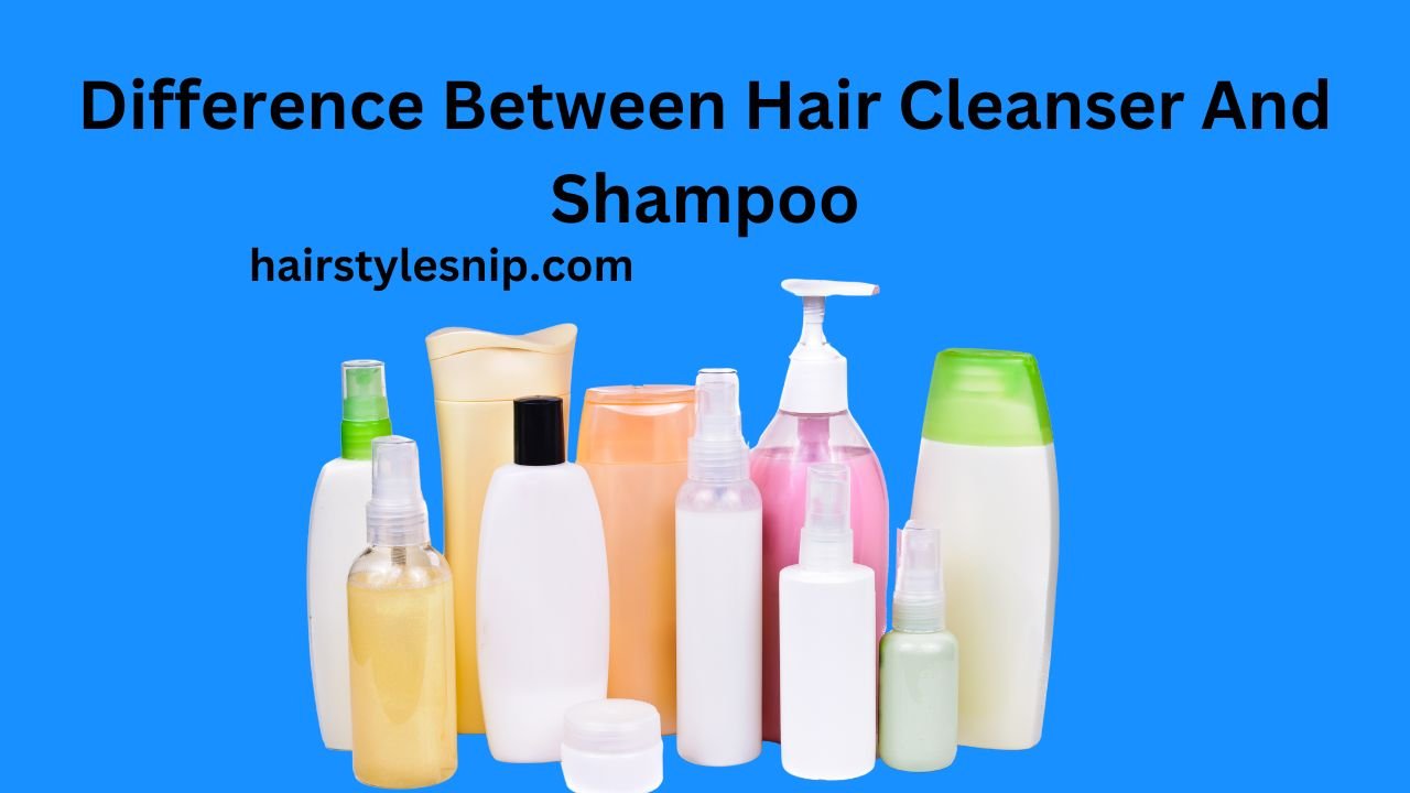 difference between hair cleanser and shampoo