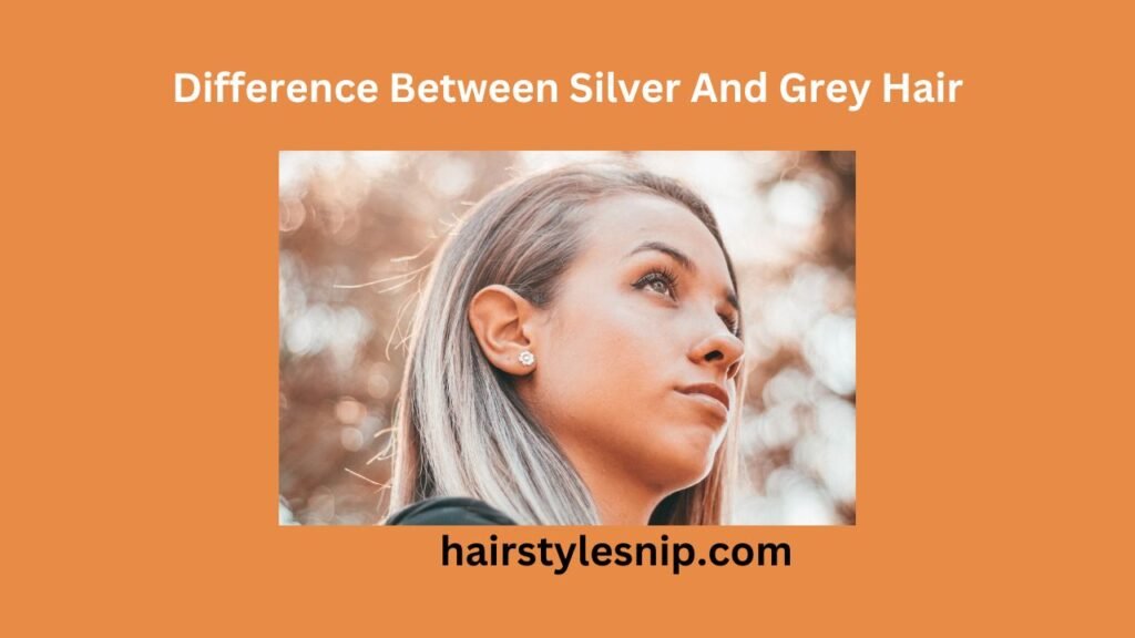 difference between silver and grey hair