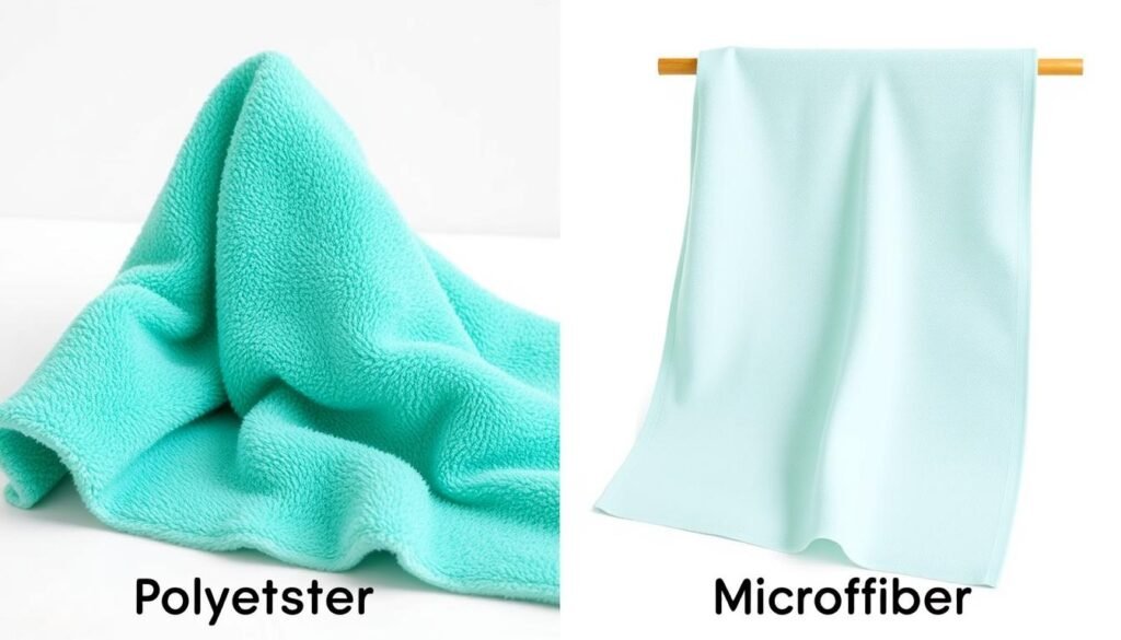 polyester vs microfiber hair towel comparison